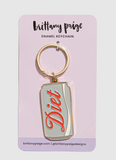 Diet Coke Enamel Keychain