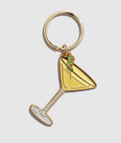 Martini Enamel Keychain