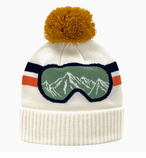 Ski Goggle Pom Pom Beanie