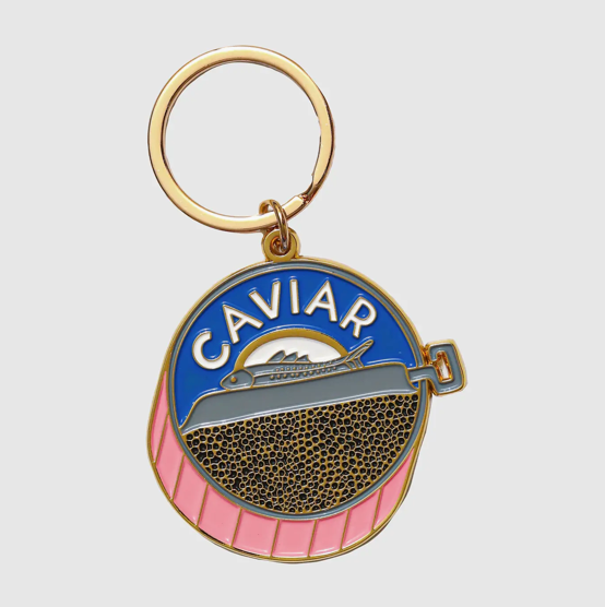Caviar Enamel Keychain