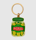 Pickle Jar Enamel Keychain