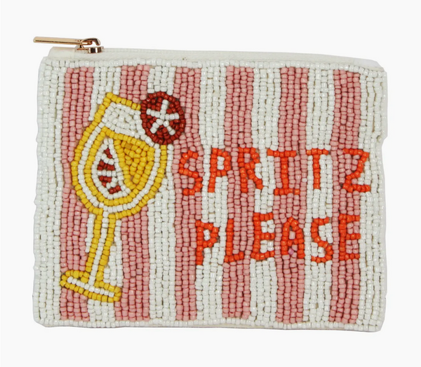 Beaded Spritz Please Coin Purse