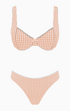 Bubble Gingham Underwire Bikini Set