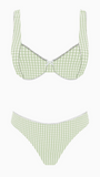 Bubble Gingham Underwire Bikini Set