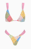 Patchwork Summer Romance Scrunch Bikini