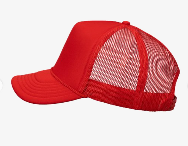 Le Croissant Patch Red Trucker Hat
