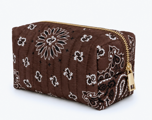 Personalized Western Bandana Cosmetic Bag