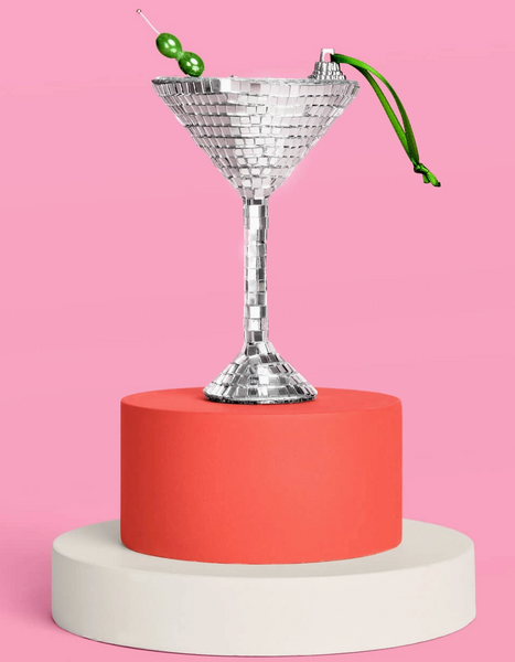 Disco Martini Ornament