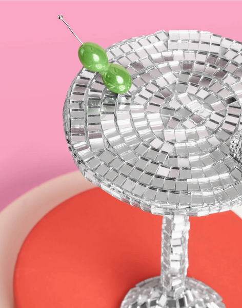 Disco Martini Ornament