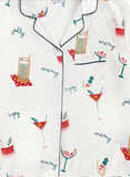 Christmas Cocktail Satin Pajamas