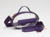 Football Shaped Transparent Crossbody Bag