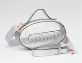 Football Shaped Transparent Crossbody Bag