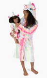 Customized Embroidered Girls and Doll Matching Robe Set (Unicorn)