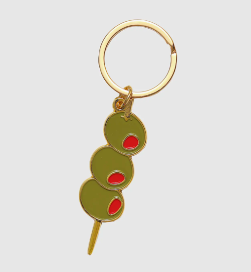 Olives Enamel Keychain