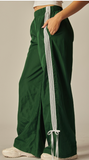 Custom Side Stripe Windbreaker Bow Track Pants