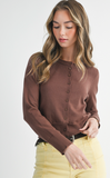 Personalized Soft Button Up Cardigan