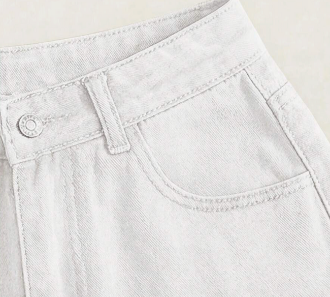 Personalized Mrs White Denim Shorts