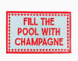 Fill the Pool with Champagne Patch Tan Trucker Hat