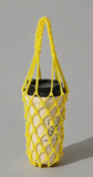Portable Nylon Candy-Color Net Cup Holder Bag