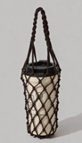 Portable Nylon Candy-Color Net Cup Holder Bag