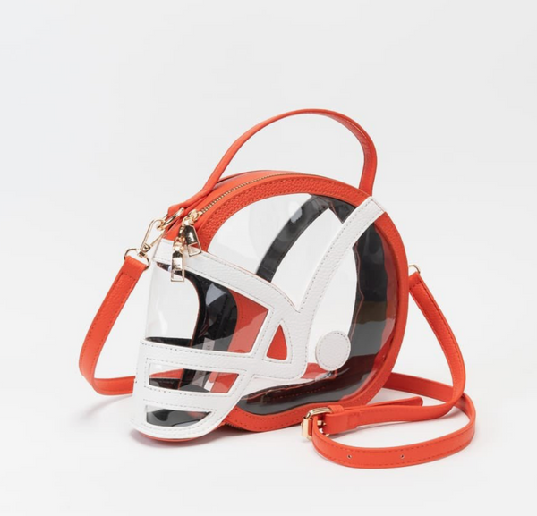 Clear Stadium Football Helmet Crossbody Bag