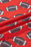 Football Game Day Sheer Mesh Long Sleeve Top