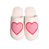 Heart Fuzzy Slippers