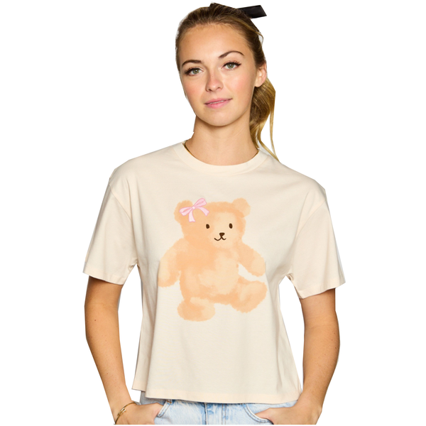 Bear with Bow Graphic Tee