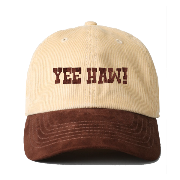Yee Haw Corduroy Suede Hat