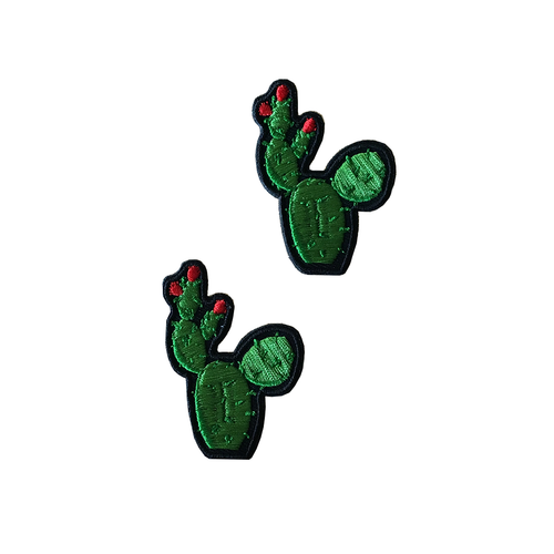 Cactus Iron on Patch Applique- Pack of 2