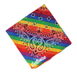 Custom Text Rainbow Square Scarf Bandana