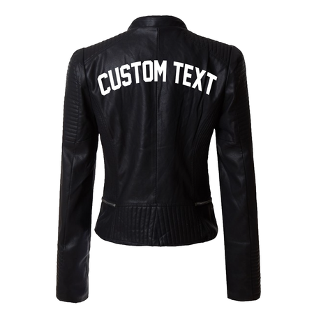 Mrs Black Faux Leather Jacket