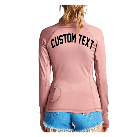 Custom Text Pink Track Jacket