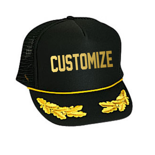 Custom Text Nautical Hat