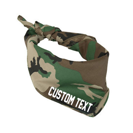 Custom Text Bandana Neck Scarf