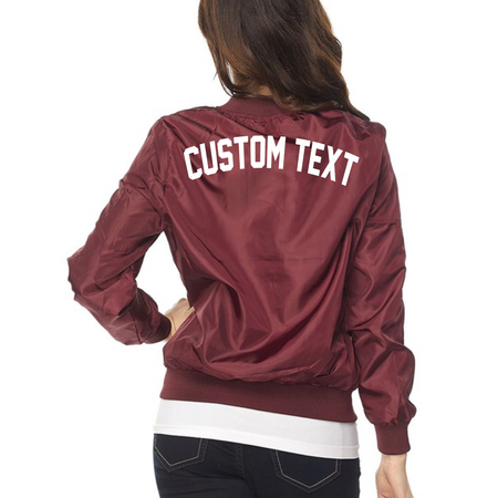 Custom Text Vintage Crop Denim Jacket