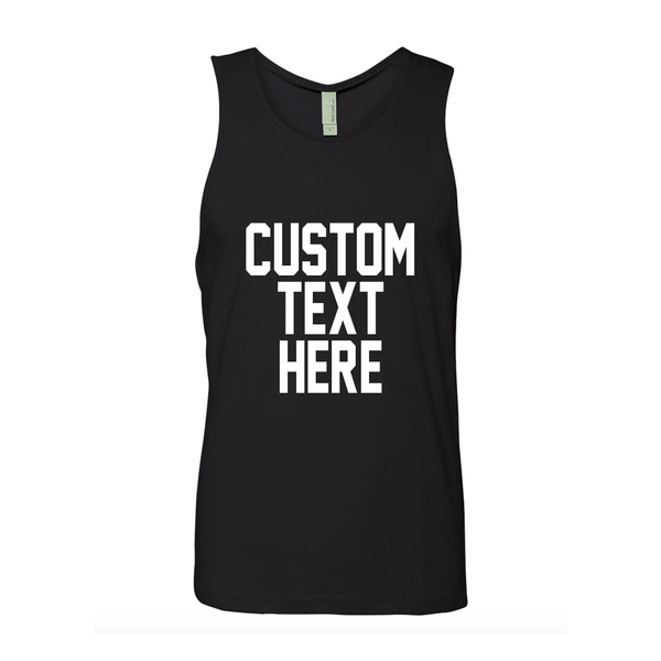 Custom Text Mens Tank Top