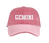Zodiac Sign Pink Velvet Hat