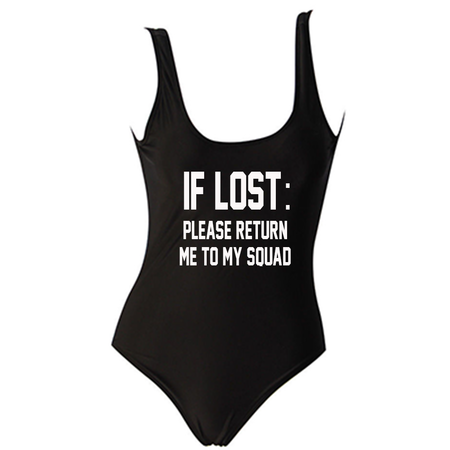 YASSS Party Black Onepiece Swimsuit