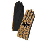 Monogrammed Leopard  Gloves