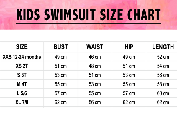 Custom Text Red Youth/ Kids One Piece Swimsuit