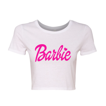 Barbie White Racerback Tank Top