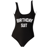 Birthday Suit One Piece Swimsuit