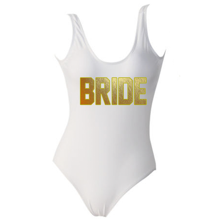 Royal Blue BRIDE One Piece Swimsuit