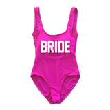 Hot Pink BRIDE One Piece Swimsuit