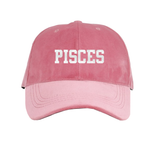 Zodiac Sign Pink Velvet Hat