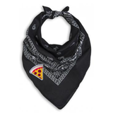 Pizza Patch Black Bandana Scarf