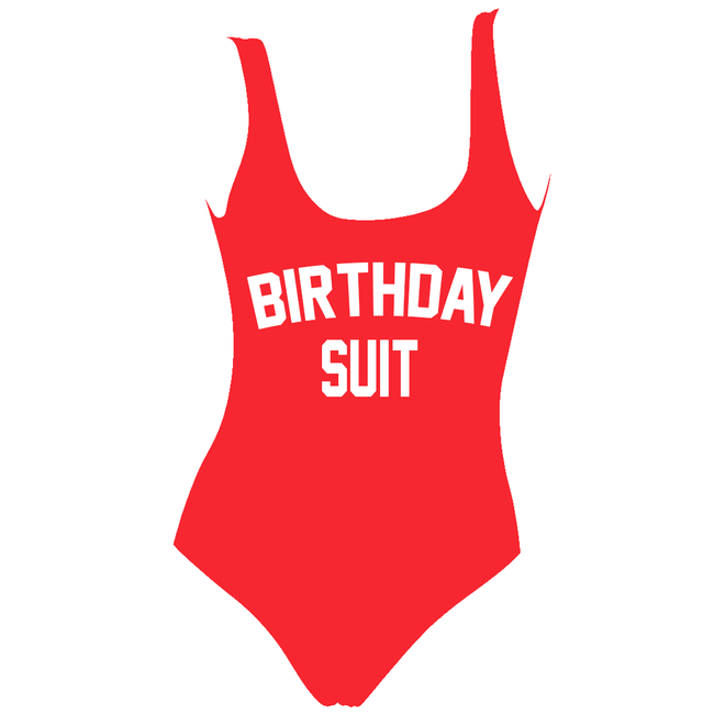 Birthday Suit One Piece Swimsuit