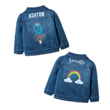 Kids Rocket or Rainbow Denim Jacket