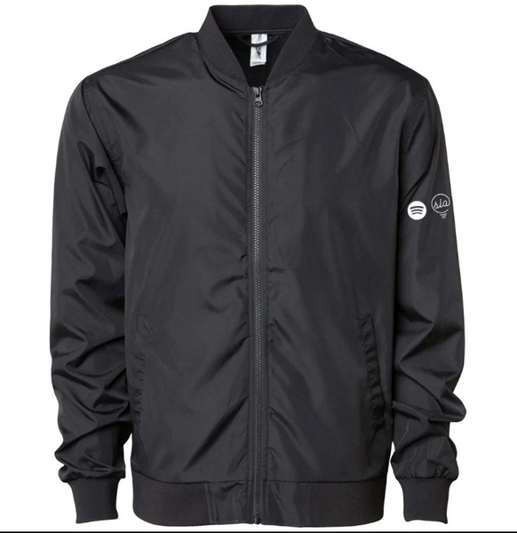 CUSTOM LISTING- Black Bomber Jacket with Logo